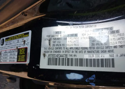 2014 Mazda Cx-9 Touring from USA, damaged, VIN JM3TB3CV4E0444786